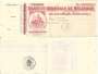 CHEQUE BÉLGICA SOCIETÉ GENERALE AG. BRUSSELS 1910'S  TIMBRE FISC