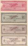 CHEQUE TRAVELLERS INDIA BANK 50,100,500&1000 RUPEES 1960\'S SPECI