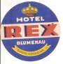 BRASIL SC BLUMENAU HOTEL REX 1950'S