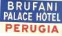 ITÁLIA PERUGIA BRUFANI HOTEL 1940\'S