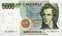 ITÁLIA P111b 5.000 LIRAS 1984 FE