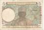 ÁFRICA OCIDENTAL FRANCESA P26 5 FRANCS 1943 MBCS ASS. VERMELHA R
