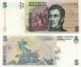 ARGENTINA P347 5 PESOS 2002 FE SÉRIE F