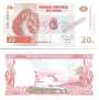 CONGO REP. DEMOCRÁTICA(EX ZAIRE) P088s 20 FRANCS 1997 FE SPECIME