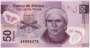 MÉXICO P123e 50 PESOS N. 2008 FE PLÁSTICO