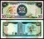 TRINIDAD E TOBAGO P43 10 DOLLARS 2002 FE - AVES NUM VERM.