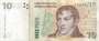 ARGENTINA P348 10 PESOS 2002 MBC P