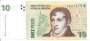 ARGENTINA P348 10 PESOS 2002 MBCS M