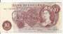 GRA-BRETANHA P373b 10 SHILLINGS 1966 MBCS - HOLLON VERMELHA RAINHA