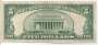 ESTADOS UNIDOS P417 5 DOLLARS 1953 MBCS+  SELO VERM.