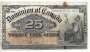 CANADA P009 25 CENTS 1900 MBC DOMINIUM