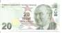 TURQUIA P224 20 LIRAS 2009 FE SÃ‰RIE E