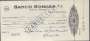 CHEQUE BANCO BORGES AG. RIO 1960\'S P2 USADO