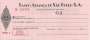 CHEQUE BANCO ALIANÇA DE SÃO PAULO AG S. PAULO 1950'S