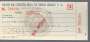 CHEQUE BANCO DE CRï¿½D. REAL DE M. GERAIS AG. RIO - MEXICO 1960'S AMARELO