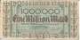 ALEMANHA PNL 1 MILHÃO DE MARCOS 1923 MBC NURNBERG NOT.