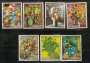 PARAGUAY 1970 PINTURAS DE FLORES 7X NOVOS