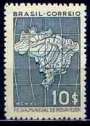 C-0155 Feira de N. York Mapa do Brasil 10.000 Rs